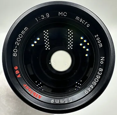 Albinar ADG 80-200mm 1:3.9 Telephoto Lens Minolta MD Mount Macro Zoom Lens • $17.50