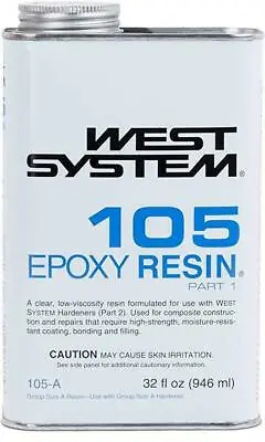 $49.97 • Buy West System 105 Epoxy Resin Quart 655-105A  