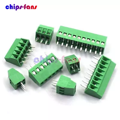 10PCS 2.54mm PCB Mini Screw Terminal Blocks Connector For Wires 2P~8P Terminal • £1.79