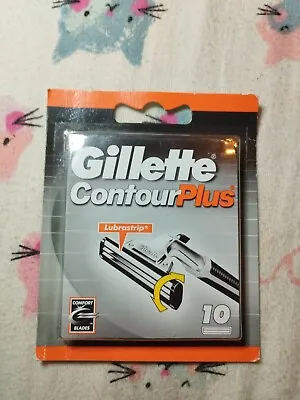 Gillette Contour Plus Refill Blades (Pack Of 10) - Factory Sealed • $16.84