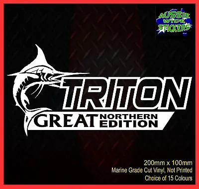 $6.90 • Buy TRITON 4x4 Stickers Accessories Ute Car MX Funny Decal GREAT NORTHERN 200mm