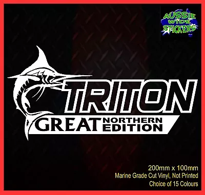 $6.90 • Buy TRITON 4x4 Stickers Accessories Ute Car MX Funny Decal GREAT NORTHERN 200mm