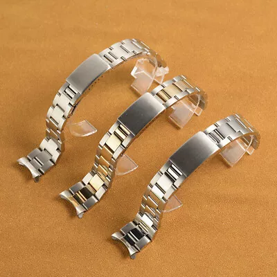 Premium Quality Stainless Steel Watch Strap Wristband For Rolex 17/18/19/20/21mm • £19.88
