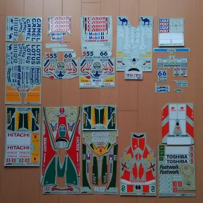 Tamiya 1/10 F-1 RC Decal Set Partially Used Bulk Sale Set • $148.52