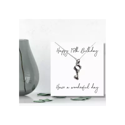 Happy 18th Birthday Necklace & Message Card • £12.99
