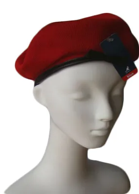 KANGOL Red W/Faux Leather Trim TROPIC MONTY Ladies Golf Hat Cap NWT Size L • $24.99