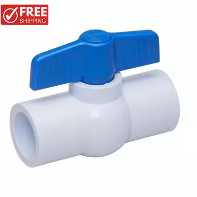 3/4 Inch PVC Schedule 40 S X S Ball Shut Off Valve With EPDM Seats And O-Rings • $4.40