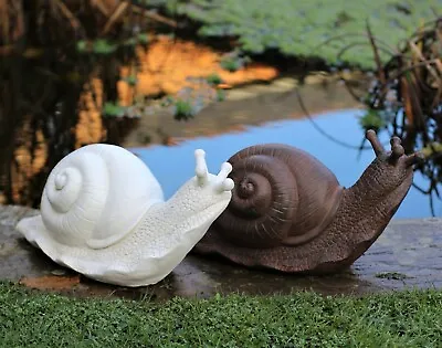 Garden Ornament Large Snail Slug Animal Sculpture Indoor Outdoor 30cm  • £12.95