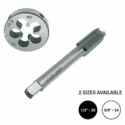 1/2 -28 Or 5/8 -24 Tap And Die Set UNF HSS Threading 1/2 X28 5/8 X24 Pick Size • $12.95