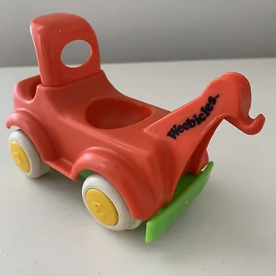 Vintage 1976 Hasbro Orange Weebles Weebicles Tow Truck • $10