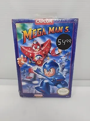 Mega Man 5 (Nintendo NES) NEW Factory Sealed MegaMan H-Seal • $1200