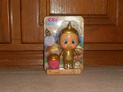 $23.03 • Buy NEW, Cry Babies Magic Tears Golden Edition NARVIE In Gold UNICORN Outfit