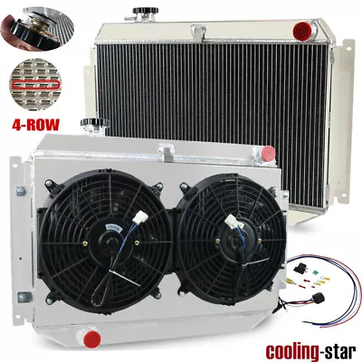 4 Row 62mm Radiator+shroud Fan For 71-80 Holden Kingswood Hq Hj Hx Hz 253/308 Mt • $346.44