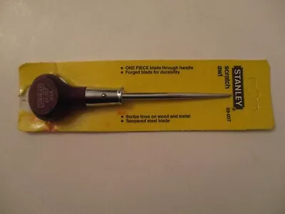 Vintage  Stanley Wood Handle Scratch Awl #69-007  Made In U.S.A. • $5.99