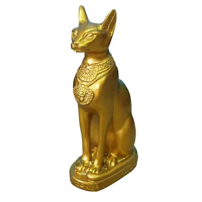 Cat Statue Craft Egyptian Cat Figurine Egyptian Cat Statue Cat Goddess Statue • £9.99