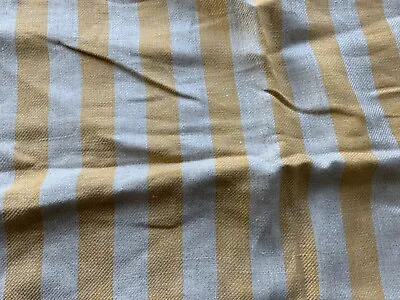 Zara Linen Yellow And Beige Striped Pillow Covers 12 X  191/2” • $14