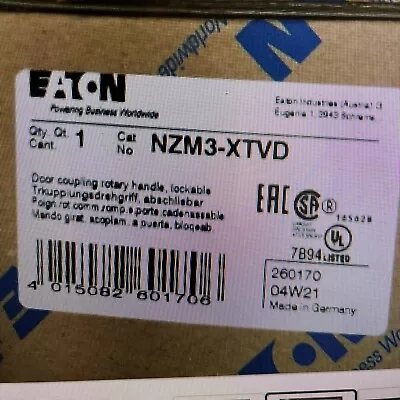 NEW Eaton Moeller NZM3-XTVD Handle Circuit Breaker • $299