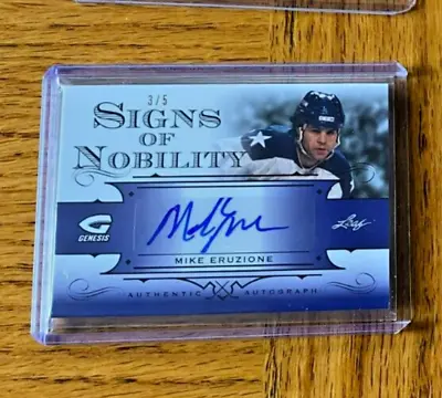 2016 Leaf SIGNS OF NOBILITY #SN-ME1 Mike Eruzione # AUTOGRAPHED CARD USA 80 GOLD • $59.99