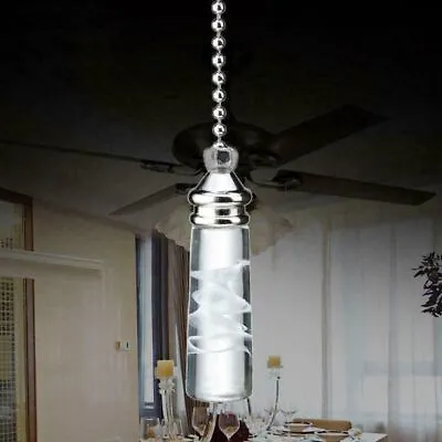 Cord String Bathroom Ceiling Light Chandelier Crystal Switch Pull Cord String • £3.76