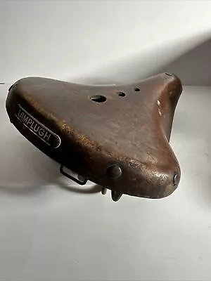 Vintage LAMPLUGH Croupon 130 Garanti RARE Genuine Leather Bike Seat SADDLE • $65