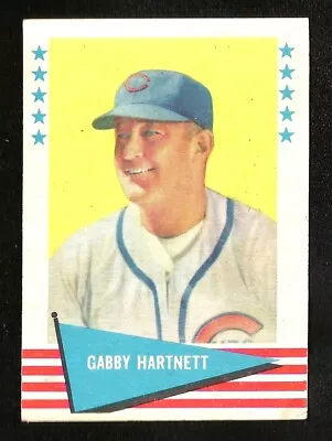 1961 Fleer SET BREAK #41 GABBY HARTNETT EX+/EXMINT HOF CHICAGO CUBS (SB1)  • $2.99