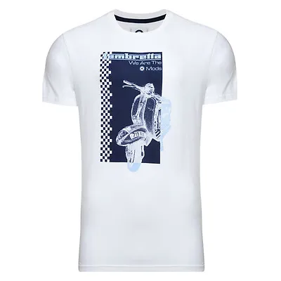Lambretta Scooter Mens T Shirt We Are The Mods White Navy M L XL XXL £12.95 Sale • £12.95