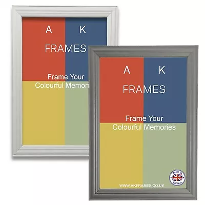 Grey Picture Frames Modern Home Decor Photo Poster Frame A1 A2 A3 A4 A5 A6 • £4.25