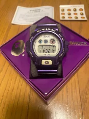 A Bathing Ape Casio G Shock DW 6900 Purple Digtal Watch Rare W/Box • $351