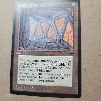 Mana Crypt - MTG Magic The Gathering Book Promo MEDIA Artifact Portuguese LP/MP • $254.95