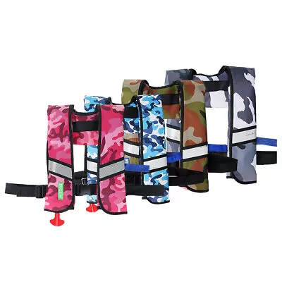 $27.41 • Buy BSHAPPLUS Auto Inflatable Life Vest Pfd Adult Fishing Vest Water Survival Kayak