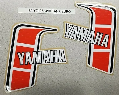 82 1982 Yamaha YZ 125 250 490 Euro Tank Decals 7M • $15.99