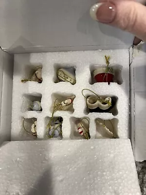 NIB Lenox Christmas Memories Mini Ornament 10 Piece Set  • $50