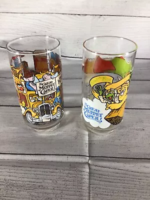 The Great Muppet Caper Glass Lot Of 2 1981 Vintage McDonald's Kermit The Frog • $11.95