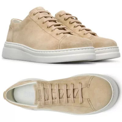 CAMPER Runner Up Sneakers Shoes Size 11 41 Beige Nubuck Lightweight NEW $145 • £76.88