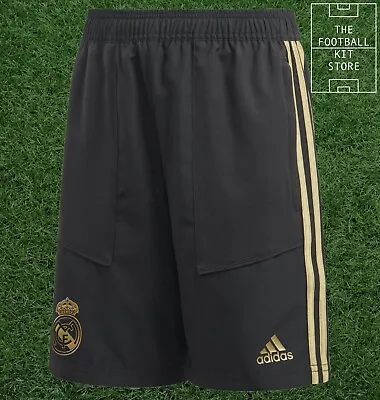 £13.99 • Buy Adidas Real Madrid Woven Training Shorts - Zip Pockets - Youth / Kids All Sizes