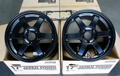 Rays Volk TE37SL *Matte Black Wheel Rim 17  17x9.5 +56 5x114 For Honda S2000 S2K • $3408