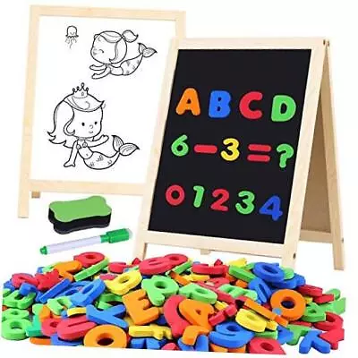  Magnetic Letters And Numbers With Easel For Kids/Toddlers Black & White • $38.03