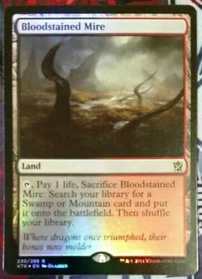 1 FOIL Bloodstained Mire Khans Of Tarkir Mint MTG Magic The Gathering X1! • $89.94