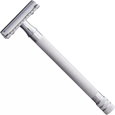 Dovo Safety Razor Unisex Edition Stainless Construction W/Two Replaceable Blade • $35.09