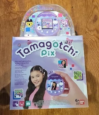 Tamagotchi Virtual Pet Pix Interactive Colour Display With Camera Purple • £39.99