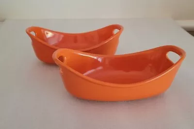 Rachael Ray Casserole Small Orange 12 Oz. Baking Dish Handles 7.75  X 4.5  • $14