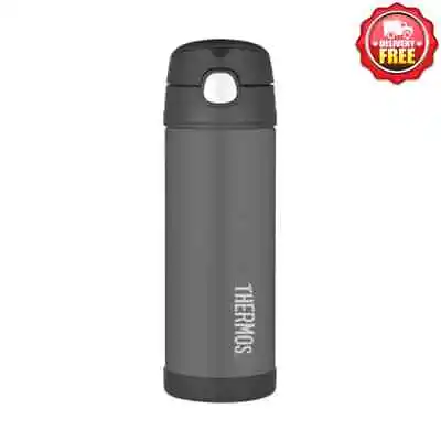 $31.70 • Buy Thermos FUNtainer Vacuum Insulated Drink Bottle Charcoal | 470ml