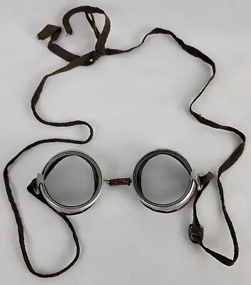 Vintage Willson Motorcycle Safety Goggles Glasses Steampunk • $79.95