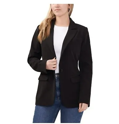 Vince Camuto Women's Fully Lined Padded Shoulder Split Back Long Sleeve Blazer M • $26.39