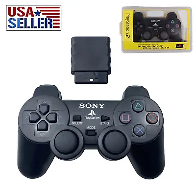 For Sony PlayStation PS2 Wireless Wired Controller 2.4GHz Dual Vibration Gamepad • $20.99