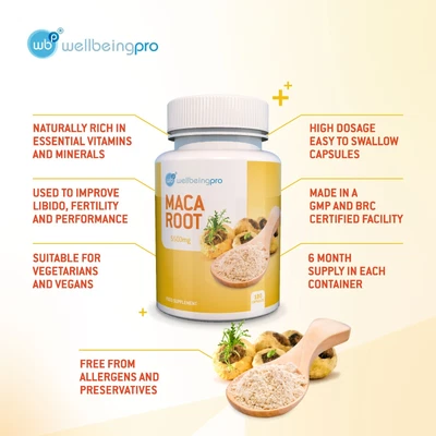 £9.99 • Buy Maca Root 5500mg Super Strength Libido, Fertility, Energy & Performance Booster