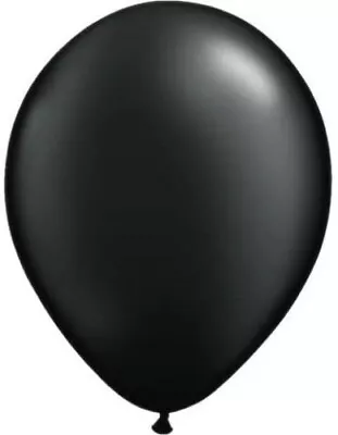 Qualatex 5  Pearl Onyx Black Latex 100 Count Balloons Brand New • $12.69