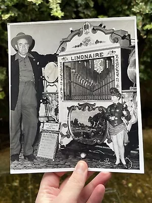 Rare Vintage Circus Fairground Press Photograph The World’s Fair Limonaire Organ • £30