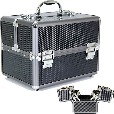 Aluminum Makeup Train Case To Store And Organize Makeup Jewelry • $45