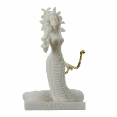 Medusa Ancient Greek Snakeheaded Monster Sculpture Statue Alabaster 6.69'' • $28.41